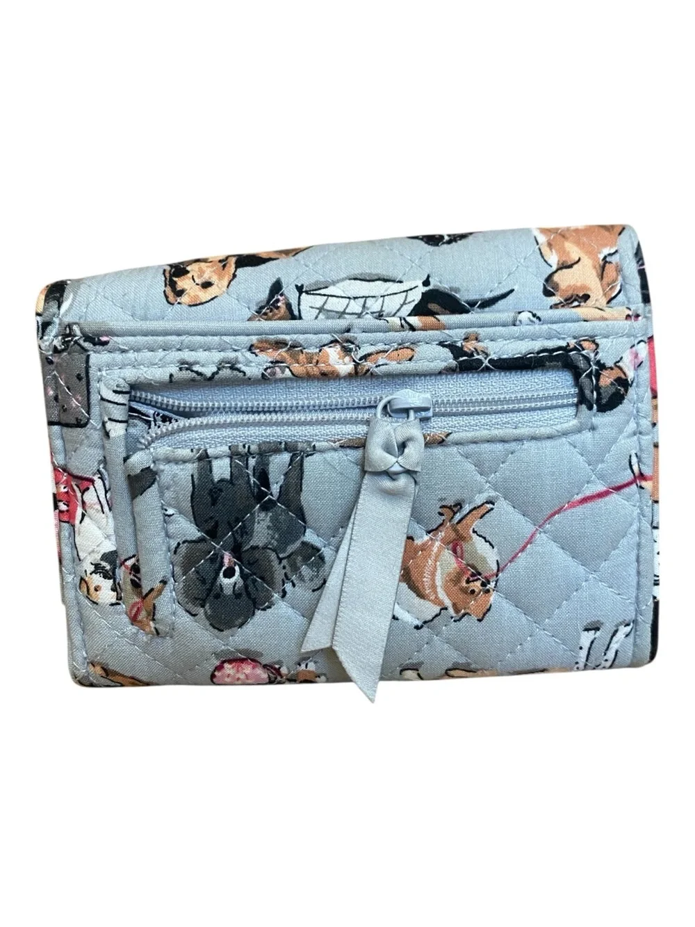 Vera Bradley Quilted Dog Print Best In Show RFID Folding Wallet Retired Dog Love - Picture 3 of 7